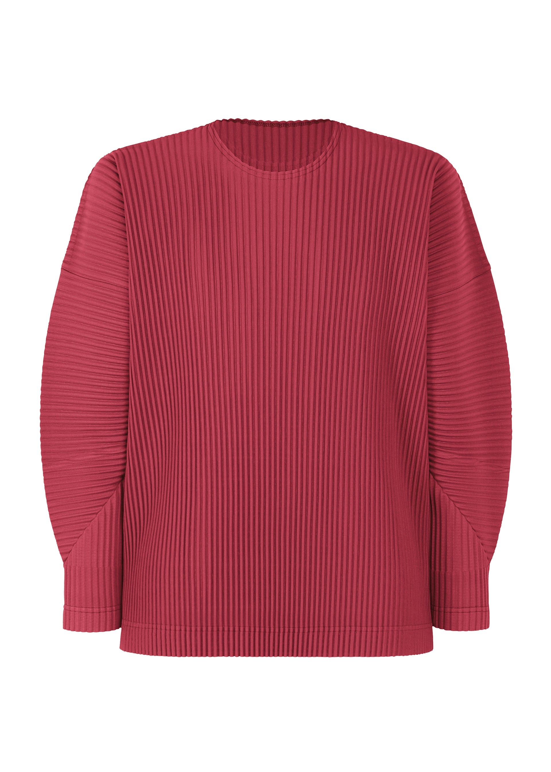 A product shot of the HOMME PLISSÉ ISSEY MIYAKE MONTHLY COLORS JANUARY clothing in liguria grape red (26).