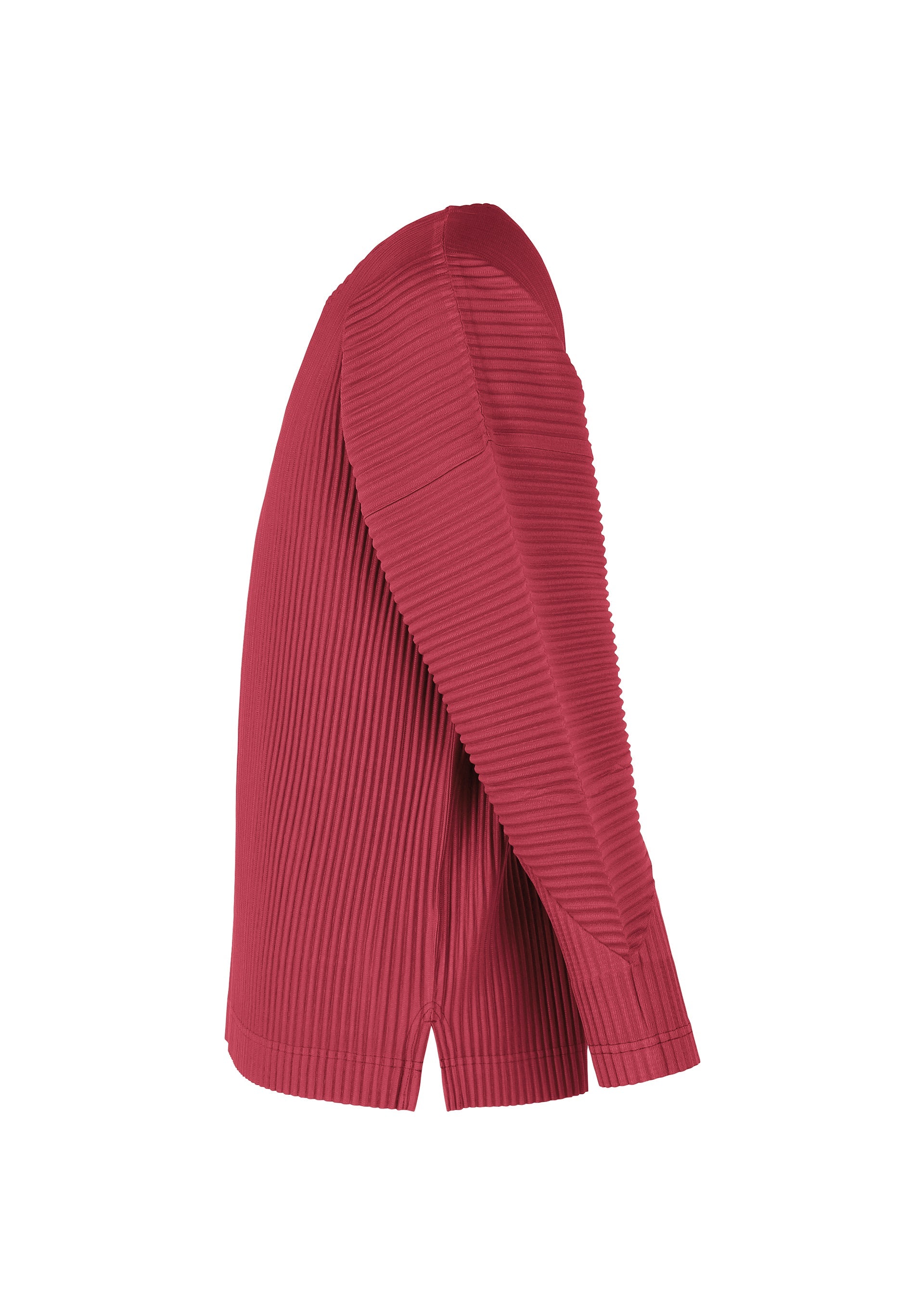 A detail shot of the HOMME PLISSÉ ISSEY MIYAKE MONTHLY COLORS JANUARY clothing.