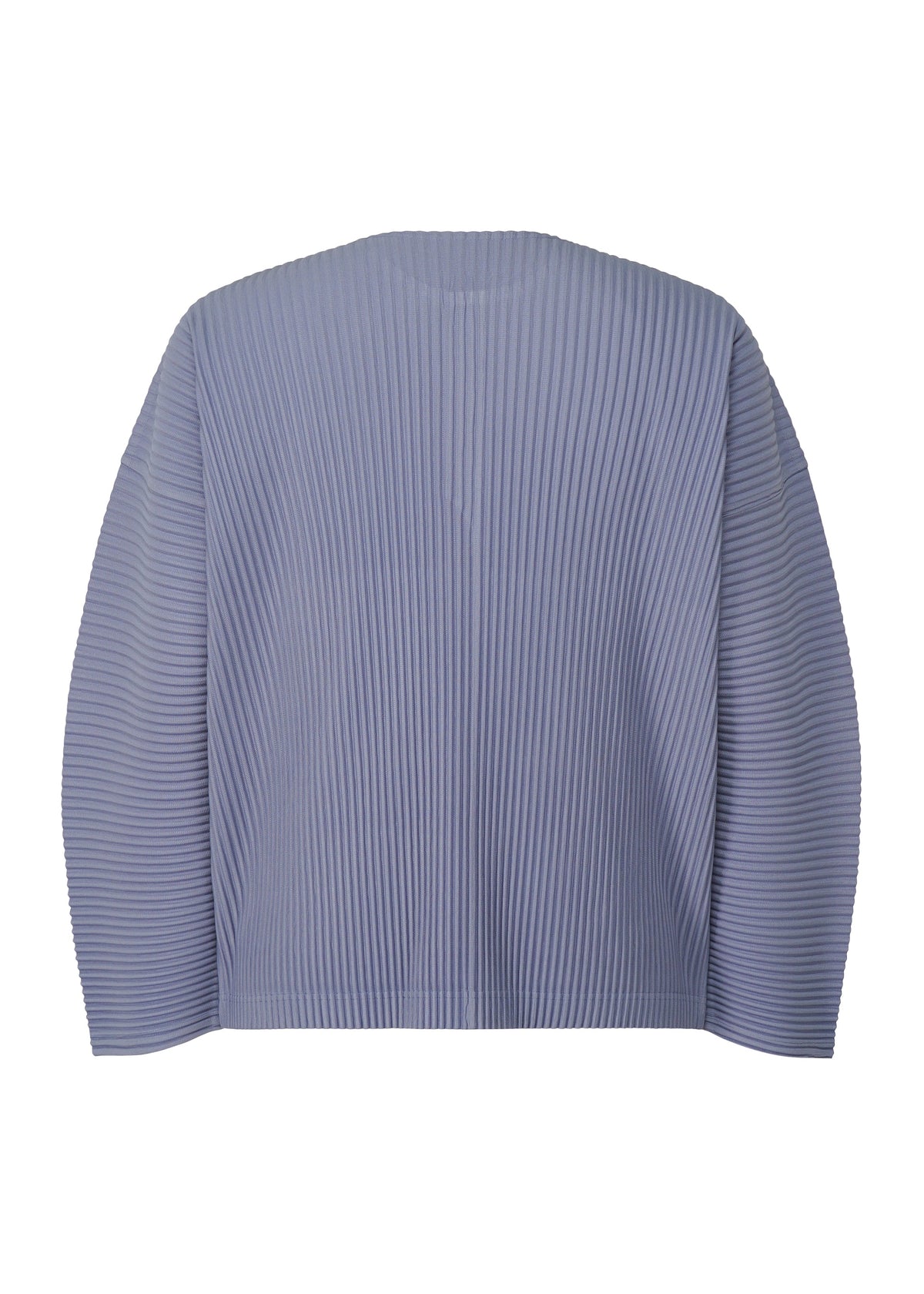 A detail shot of the HOMME PLISSÉ ISSEY MIYAKE MONTHLY COLORS FEBRUARY top.