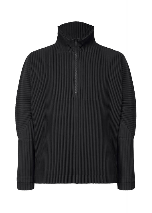 A product shot of the HOMME PLISSÉ ISSEY MIYAKE MONTHLY COLORS MARCH top in black (15).