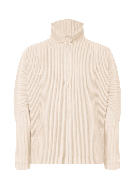 A product shot of the HOMME PLISSÉ ISSEY MIYAKE MONTHLY COLORS MARCH top in duomo beige (42).