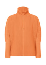 A product shot of the HOMME PLISSÉ ISSEY MIYAKE MONTHLY COLORS MARCH top in manarola brick brown (47).