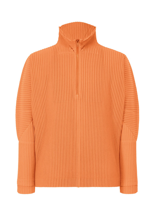 A product shot of the HOMME PLISSÉ ISSEY MIYAKE MONTHLY COLORS MARCH top in manarola brick brown (47).