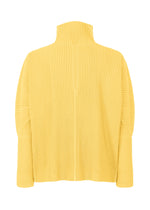 A detail shot of the HOMME PLISSÉ ISSEY MIYAKE MONTHLY COLORS MARCH top.