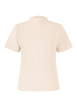 A product shot of the HOMME PLISSÉ ISSEY MIYAKE MONTHLY COLORS MARCH top in duomo beige (42).