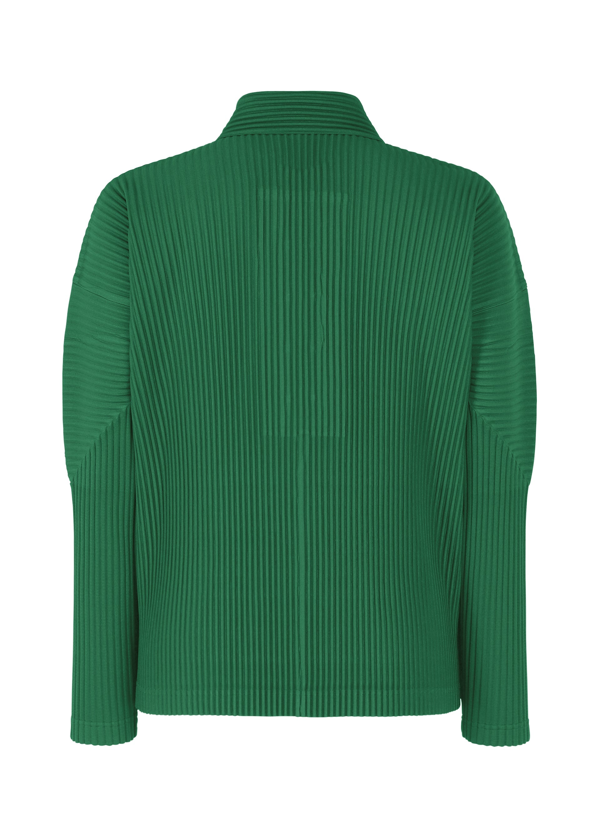 A detail shot of the HOMME PLISSÉ ISSEY MIYAKE MONTHLY COLORS MAY top.