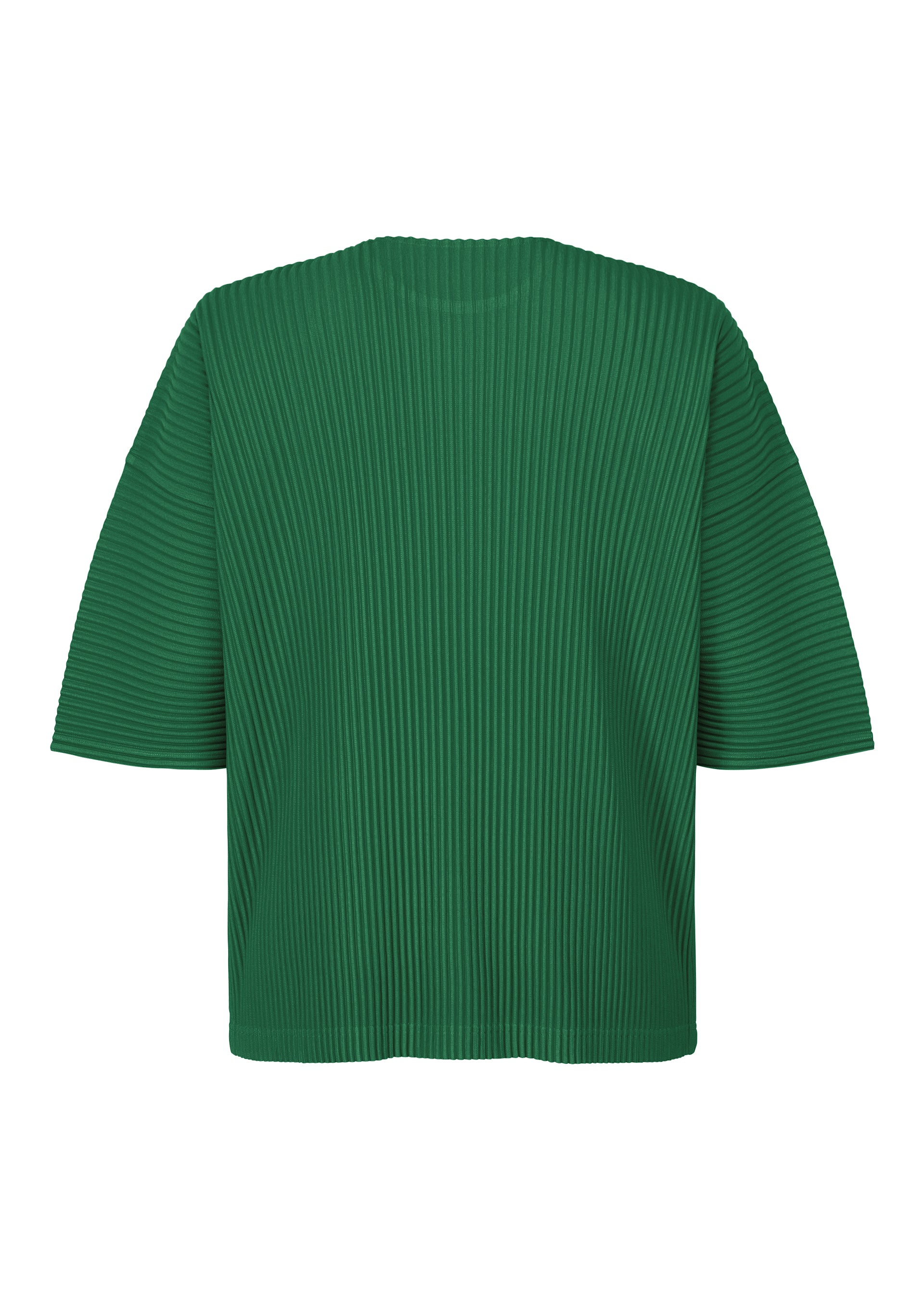A detail shot of the HOMME PLISSÉ ISSEY MIYAKE MONTHLY COLORS MAY top.