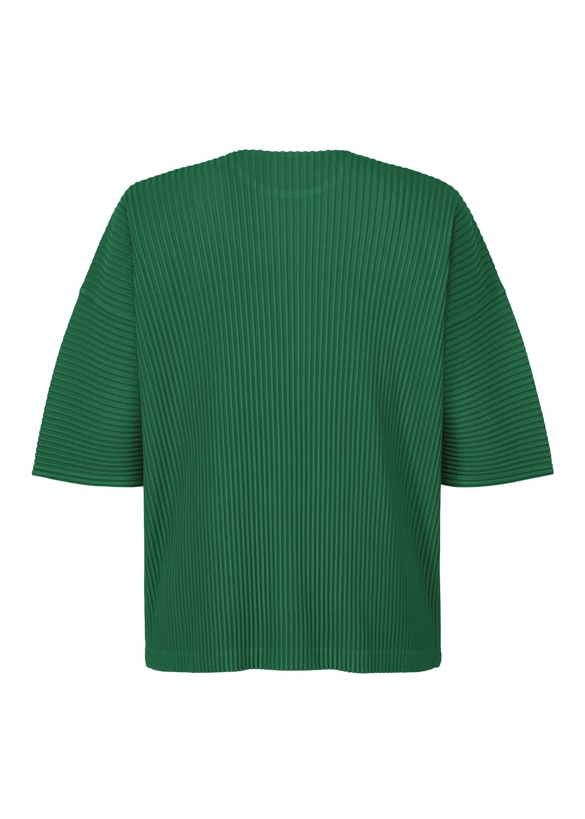 A detail shot of the HOMME PLISSÉ ISSEY MIYAKE MONTHLY COLORS MAY top.