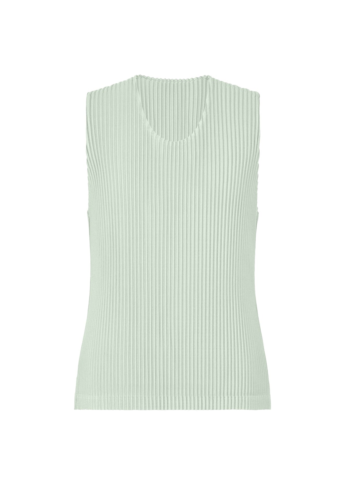 A product shot of the HOMME PLISSÉ ISSEY MIYAKE MONTHLY COLORS : JUNE top in boboli moss ash.