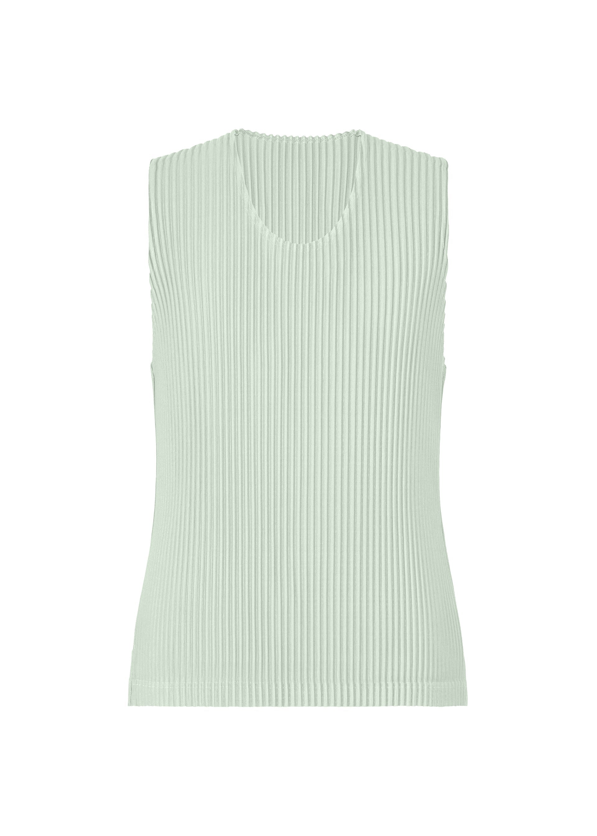A product shot of the HOMME PLISSÉ ISSEY MIYAKE MONTHLY COLORS : JUNE top in boboli moss ash.