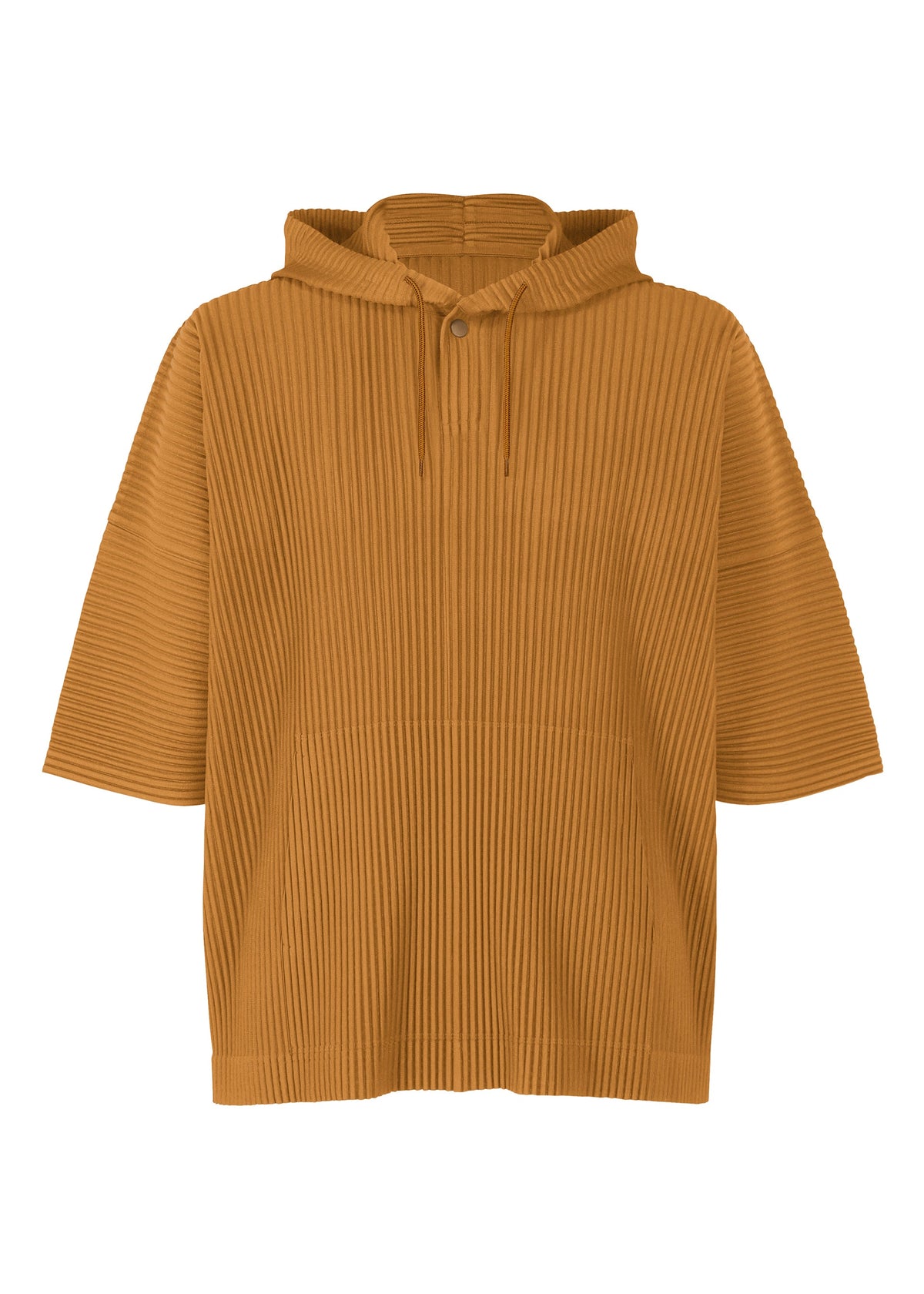 A product shot of the HOMME PLISSÉ ISSEY MIYAKE MONTHLY COLORS : JUNE top in venice boat brown.