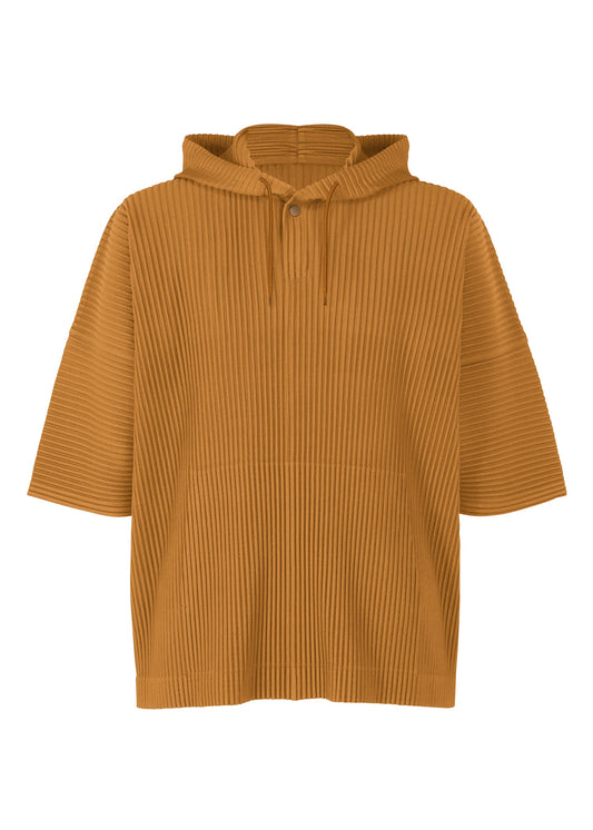 A product shot of the HOMME PLISSÉ ISSEY MIYAKE MONTHLY COLORS : JUNE top in venice boat brown.