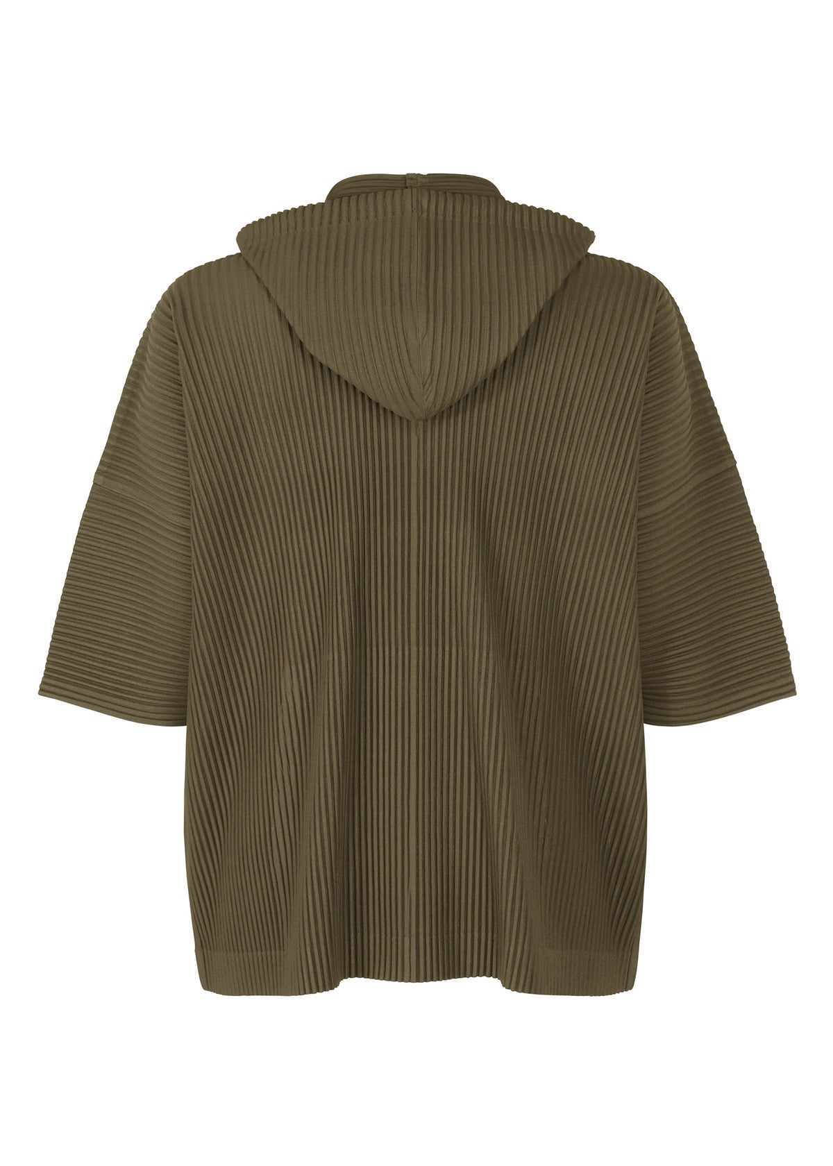 A detail shot of the HOMME PLISSÉ ISSEY MIYAKE MONTHLY COLORS : JUNE top.