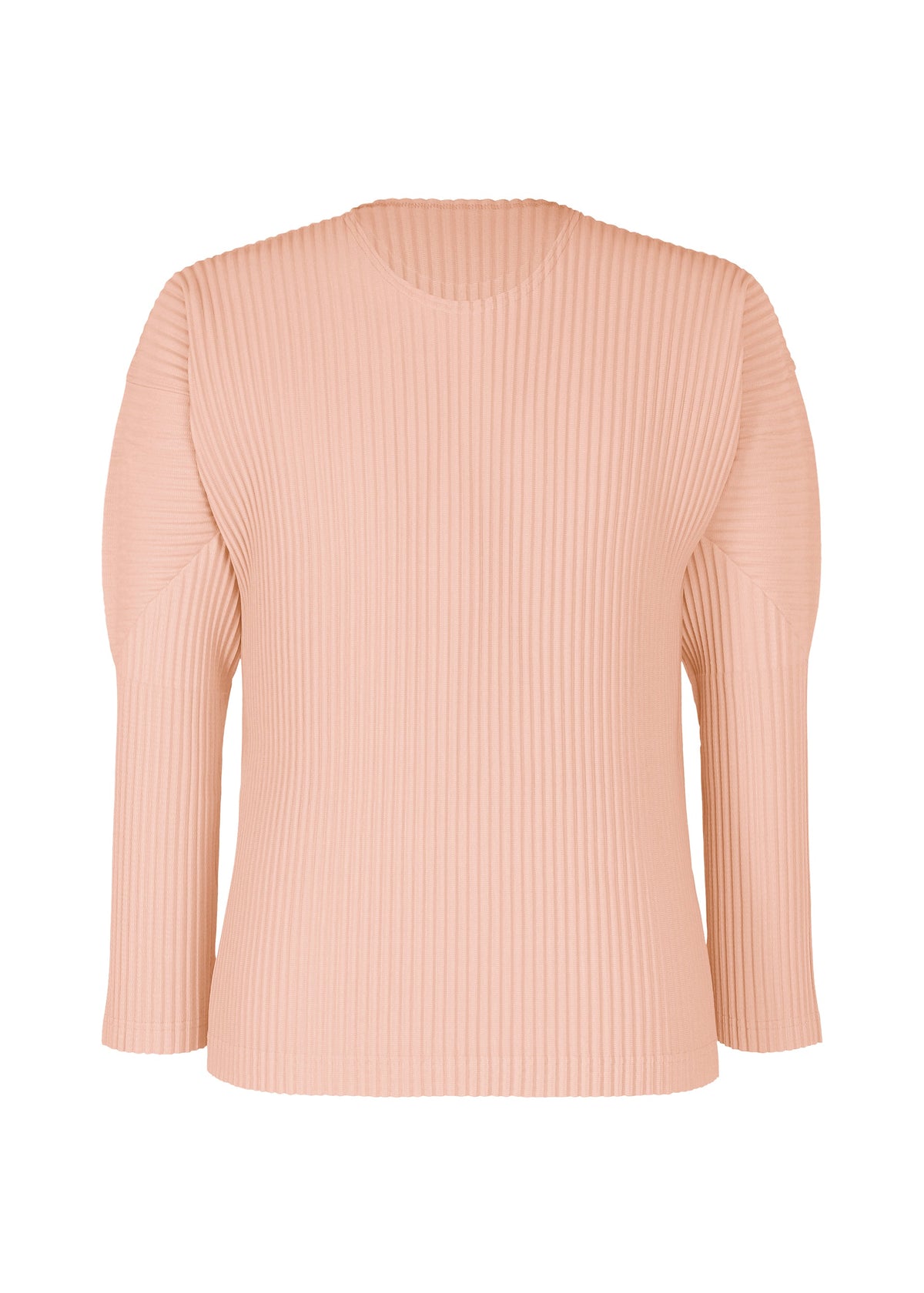 A product shot of the HOMME PLISSÉ ISSEY MIYAKE COLOR PLEATS 2 top in natural wine red (25).