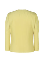 A detail shot of the HOMME PLISSÉ ISSEY MIYAKE COLOR PLEATS 2 top.