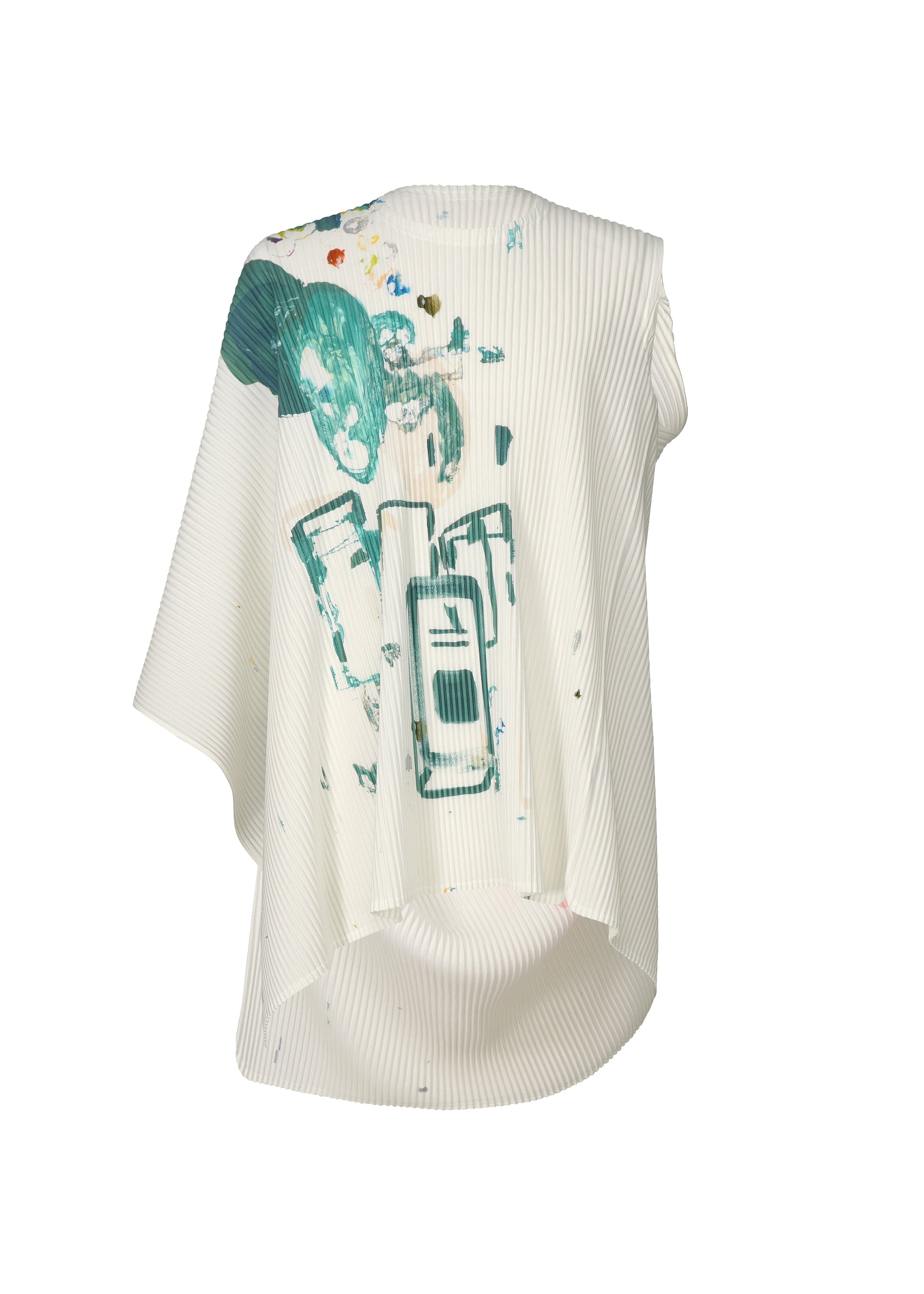 A detail shot of the HOMME PLISSÉ ISSEY MIYAKE PALETTE top.