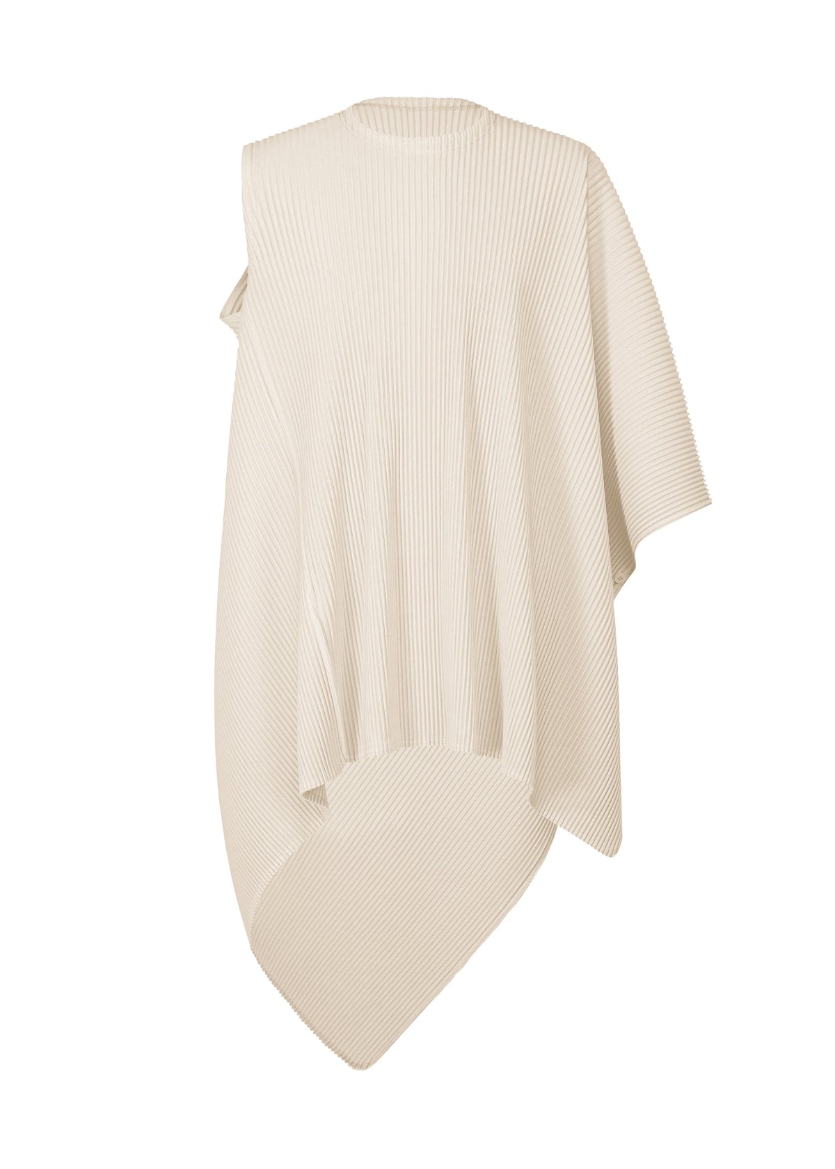 A product shot of the HOMME PLISSÉ ISSEY MIYAKE WEAR OR WRAP top in duomo beige (42).