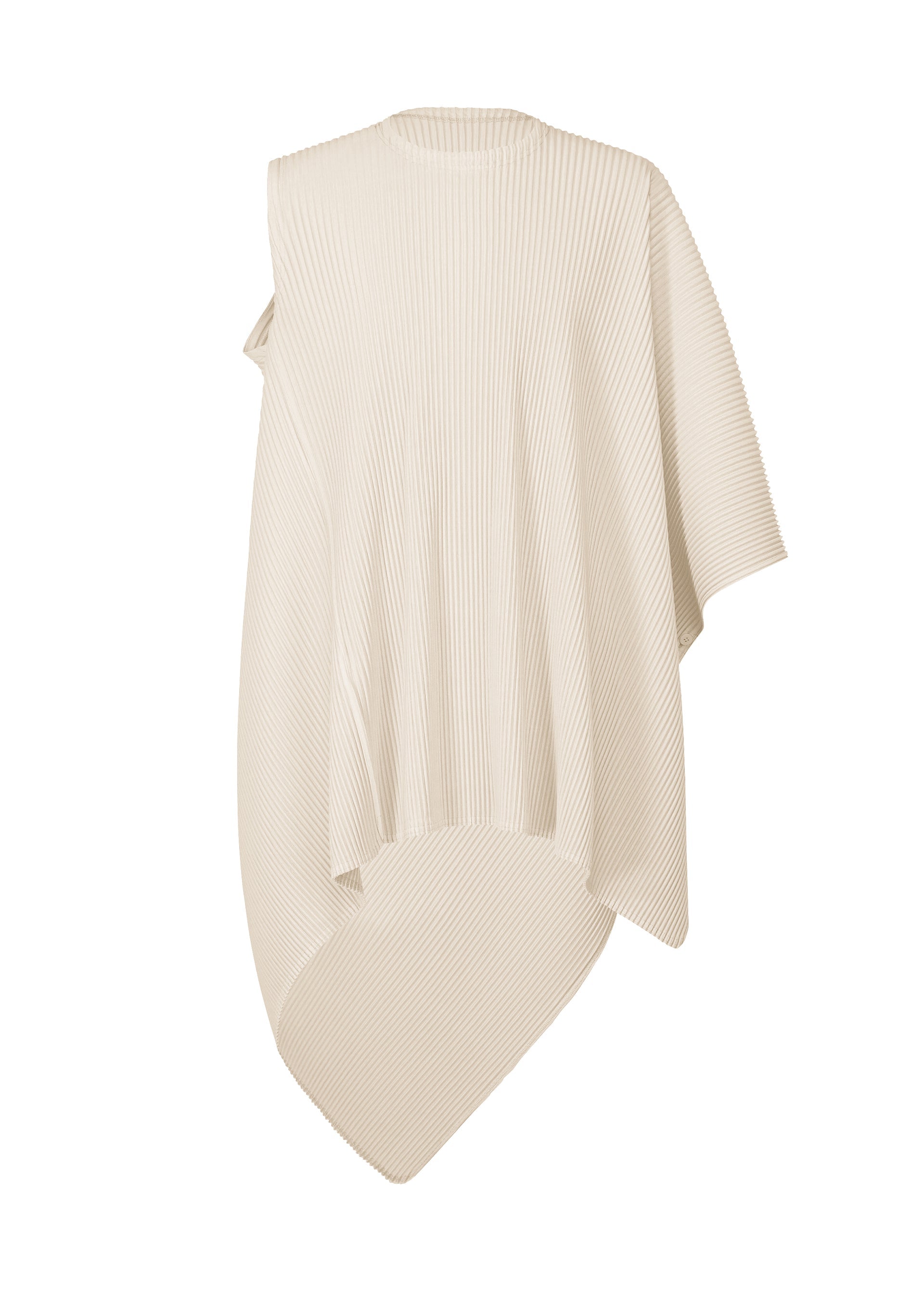 A product shot of the HOMME PLISSÉ ISSEY MIYAKE WEAR OR WRAP top in duomo beige (42).