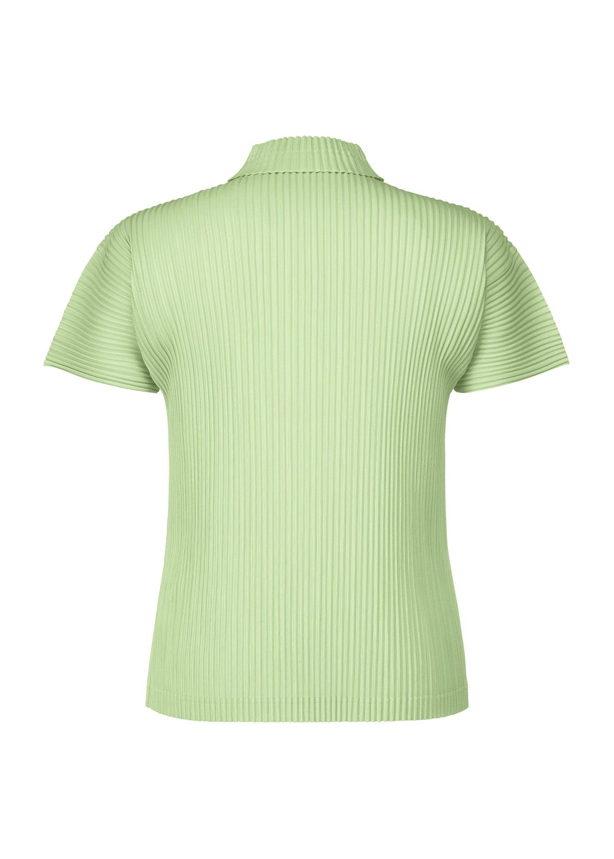 A detail shot of the HOMME PLISSÉ ISSEY MIYAKE AGAVE MESH top.