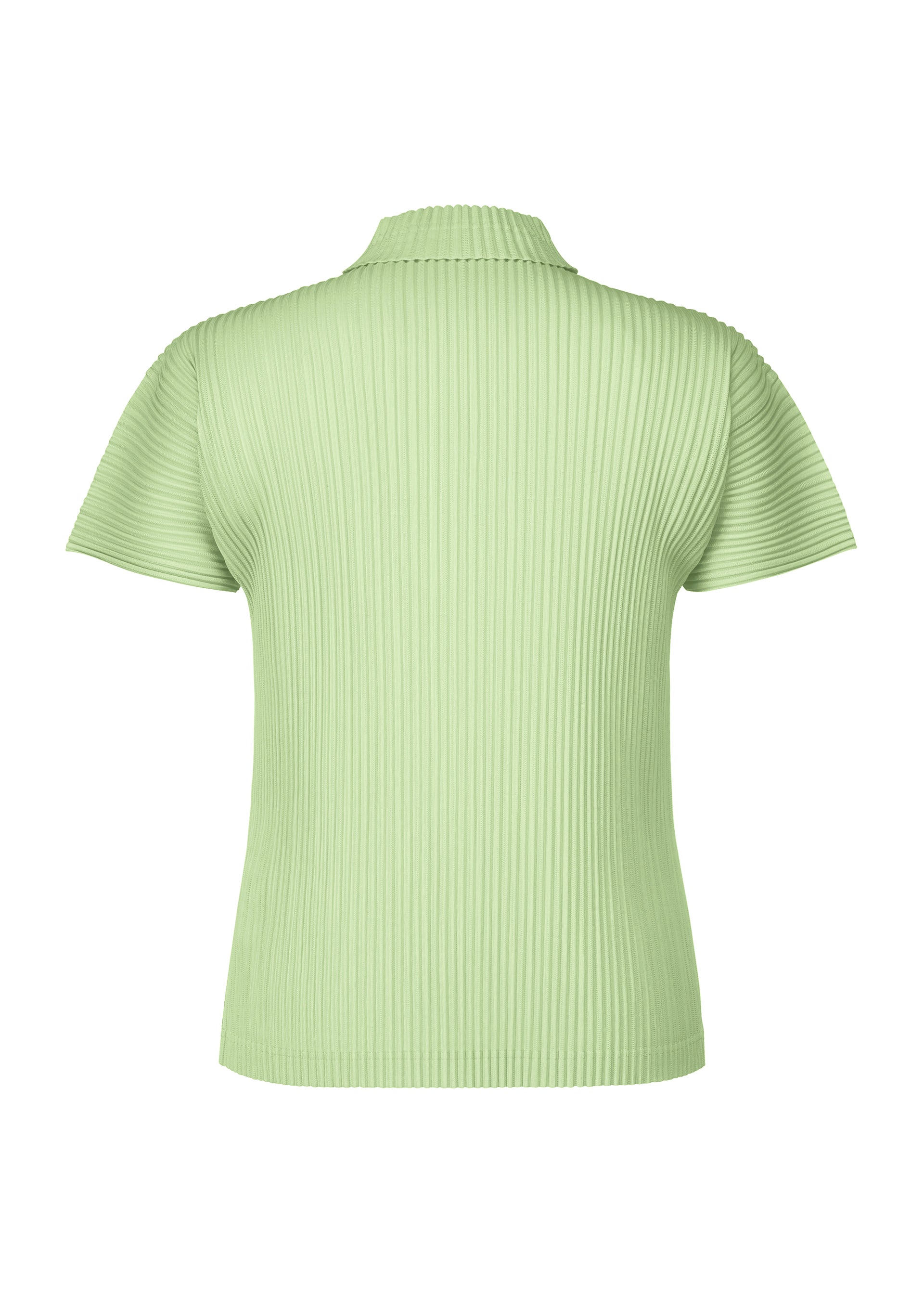 A detail shot of the HOMME PLISSÉ ISSEY MIYAKE AGAVE MESH top.