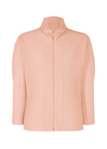 A product shot of the HOMME PLISSÉ ISSEY MIYAKE COLOR PLEATS 2 jacket in natural wine red (25).