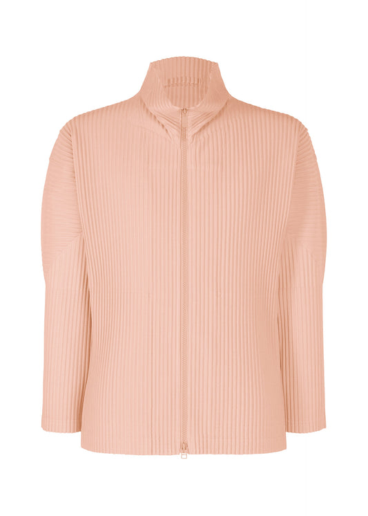 A product shot of the HOMME PLISSÉ ISSEY MIYAKE COLOR PLEATS 2 jacket in natural wine red (25).