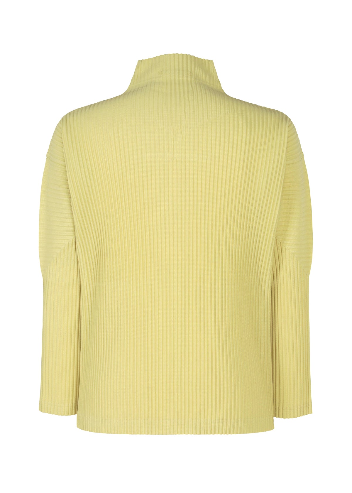 A detail shot of the HOMME PLISSÉ ISSEY MIYAKE COLOR PLEATS 2 jacket.