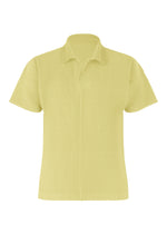 A product shot of the HOMME PLISSÉ ISSEY MIYAKE COLOR PLEATS 2 shirt in agave cream green (64).