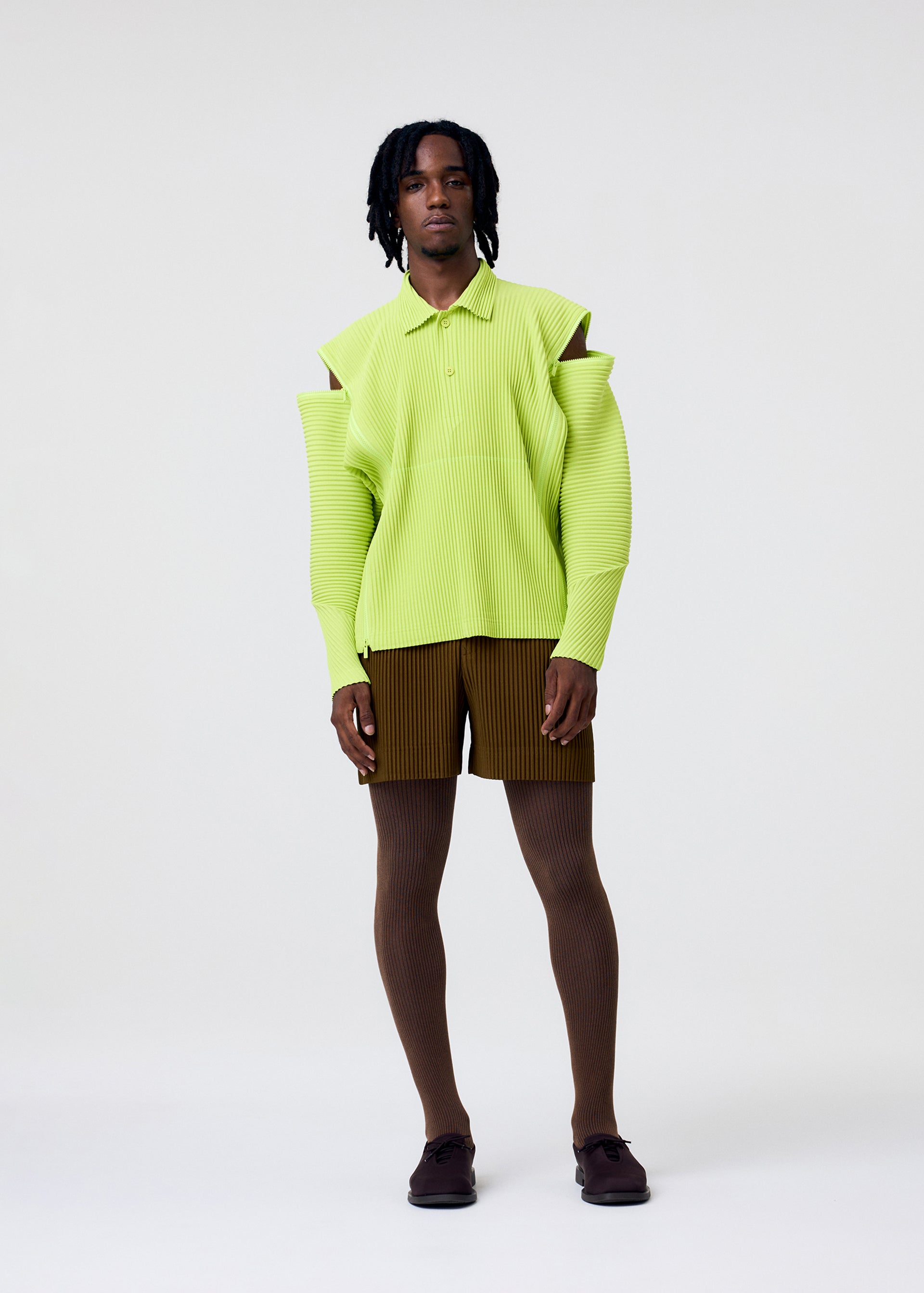 MULTI-FASTENED Shirt Pizza Scorch Brown – The official ISSEY