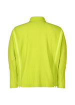 A detail shot of the HOMME PLISSÉ ISSEY MIYAKE MULTI-FASTENED shirt.