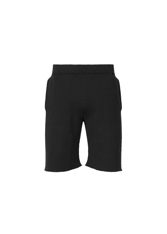 A product shot of the HOMME PLISSÉ ISSEY MIYAKE BASIC KNIT clothing in black (15).