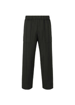 A product shot of the HOMME PLISSÉ ISSEY MIYAKE INLAID KNIT trousers in black (15).