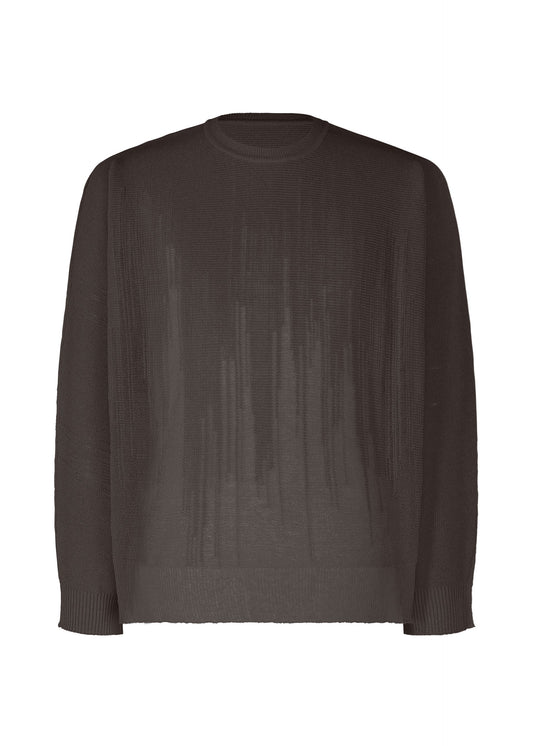A product shot of the HOMME PLISSÉ ISSEY MIYAKE BRUSH CLOSE UP KNIT top in .