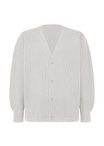 A product shot of the HOMME PLISSÉ ISSEY MIYAKE BASIC KNIT clothing in light grey (11).