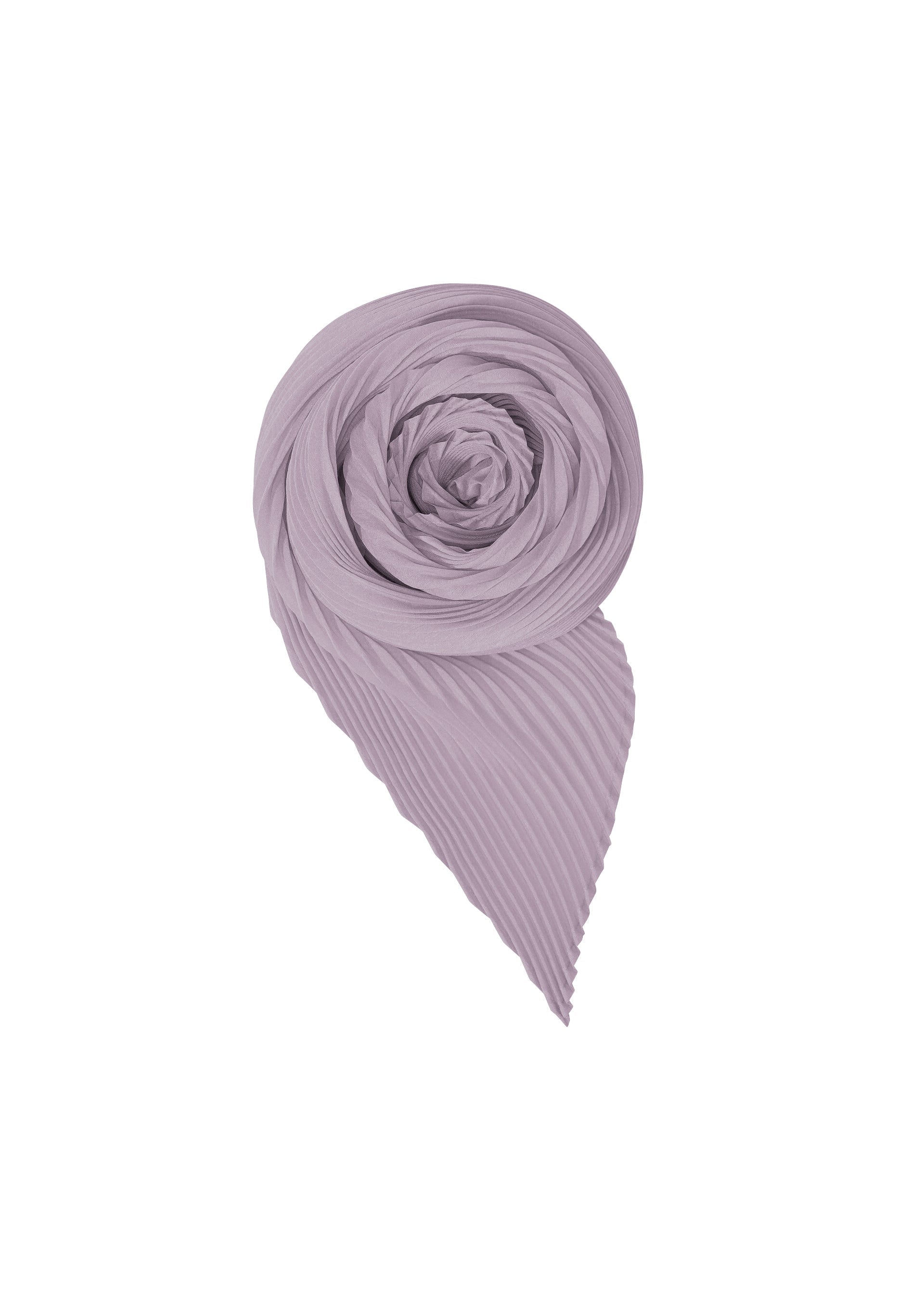 A product shot of the HOMME PLISSÉ ISSEY MIYAKE PLEATS STOLE stole in purple.