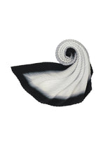 A detail shot of the HOMME PLISSÉ ISSEY MIYAKE FRAMEWORK : CHUSEN STOLE stole.