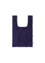A product shot of the HOMME PLISSÉ ISSEY MIYAKE MESH PLEATS BAG tote in blue.