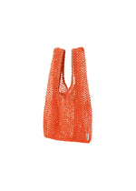 A detail shot of the HOMME PLISSÉ ISSEY MIYAKE MESH PLEATS BAG tote.