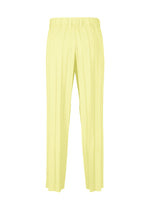 A detail shot of the HOMME PLISSÉ ISSEY MIYAKE EDGE ENSEMBLE trousers.