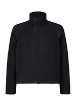 A product shot of the HOMME PLISSÉ ISSEY MIYAKE TAILORED PLEATS 1 jacket in black.