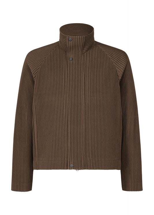 A product shot of the HOMME PLISSÉ ISSEY MIYAKE TAILORED PLEATS 1 jacket in shadow brown.