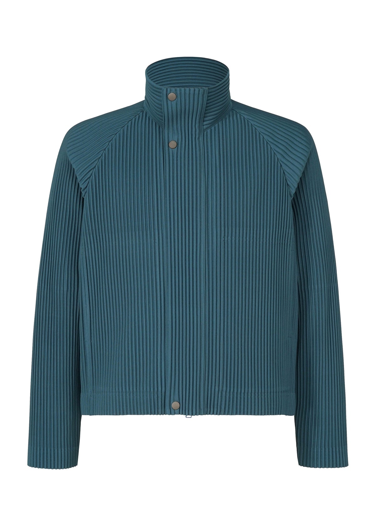 A product shot of the HOMME PLISSÉ ISSEY MIYAKE TAILORED PLEATS 1 jacket in shadow blue.