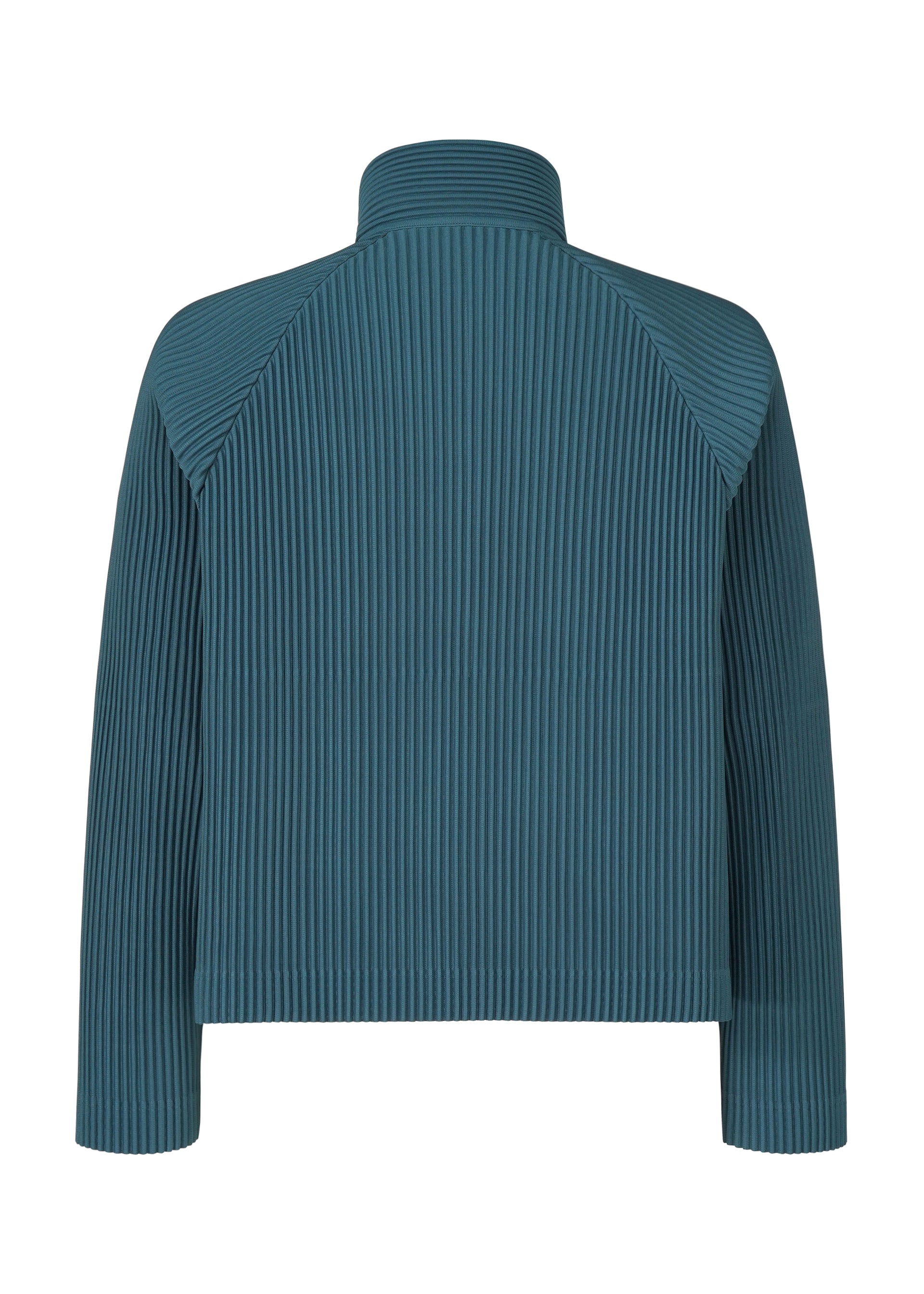 A detail shot of the HOMME PLISSÉ ISSEY MIYAKE TAILORED PLEATS 1 jacket.