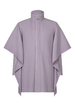 A product shot of the HOMME PLISSÉ ISSEY MIYAKE MOTION BLUR jacket in gloom purple.