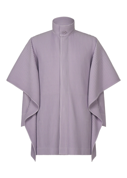 A product shot of the HOMME PLISSÉ ISSEY MIYAKE MOTION BLUR jacket in gloom purple.