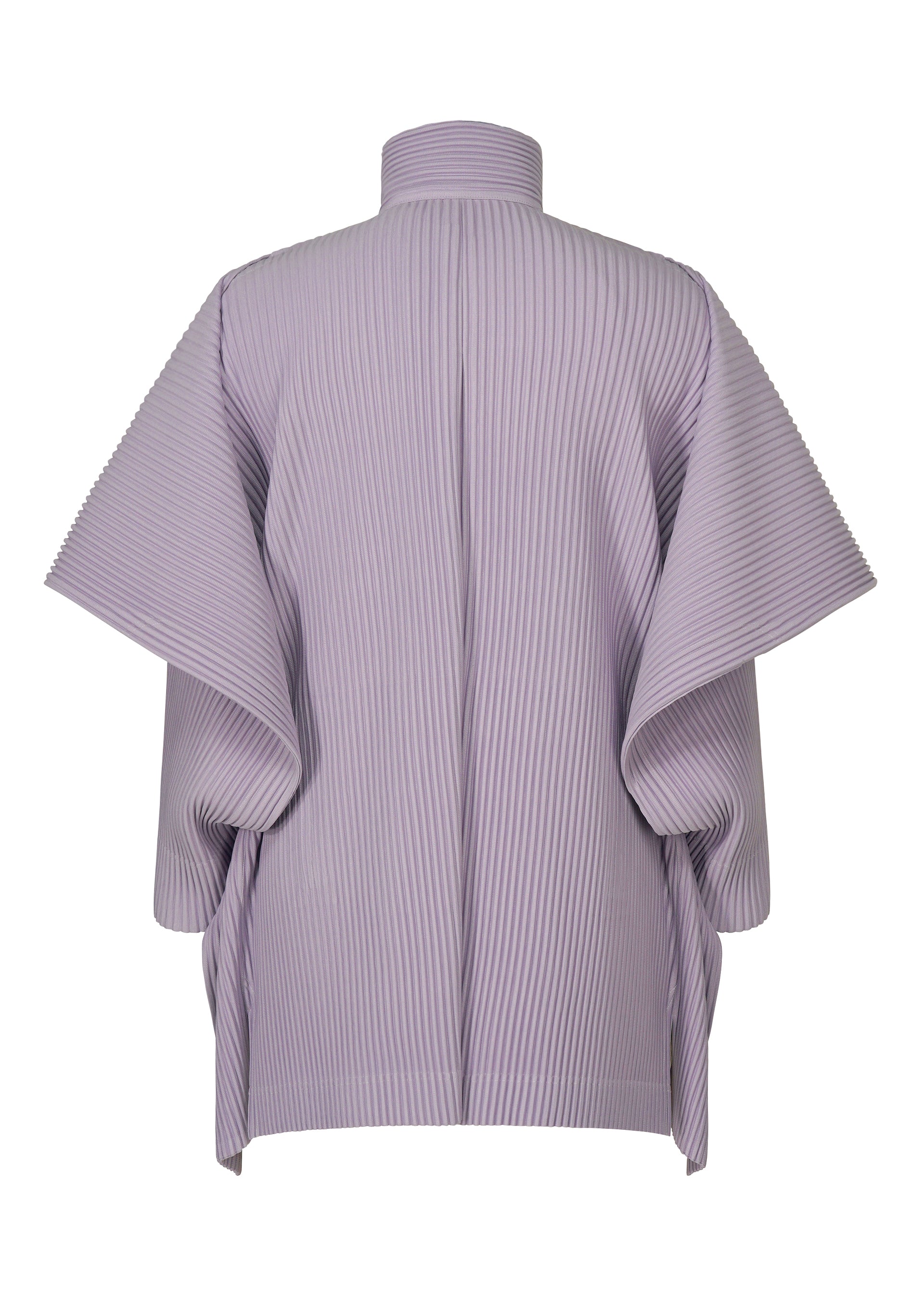 A detail shot of the HOMME PLISSÉ ISSEY MIYAKE MOTION BLUR jacket.
