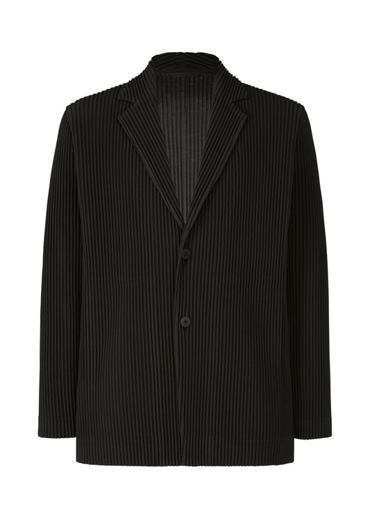 A product shot of the HOMME PLISSÉ ISSEY MIYAKE TAILORED PLEATS 1 jacket in black.