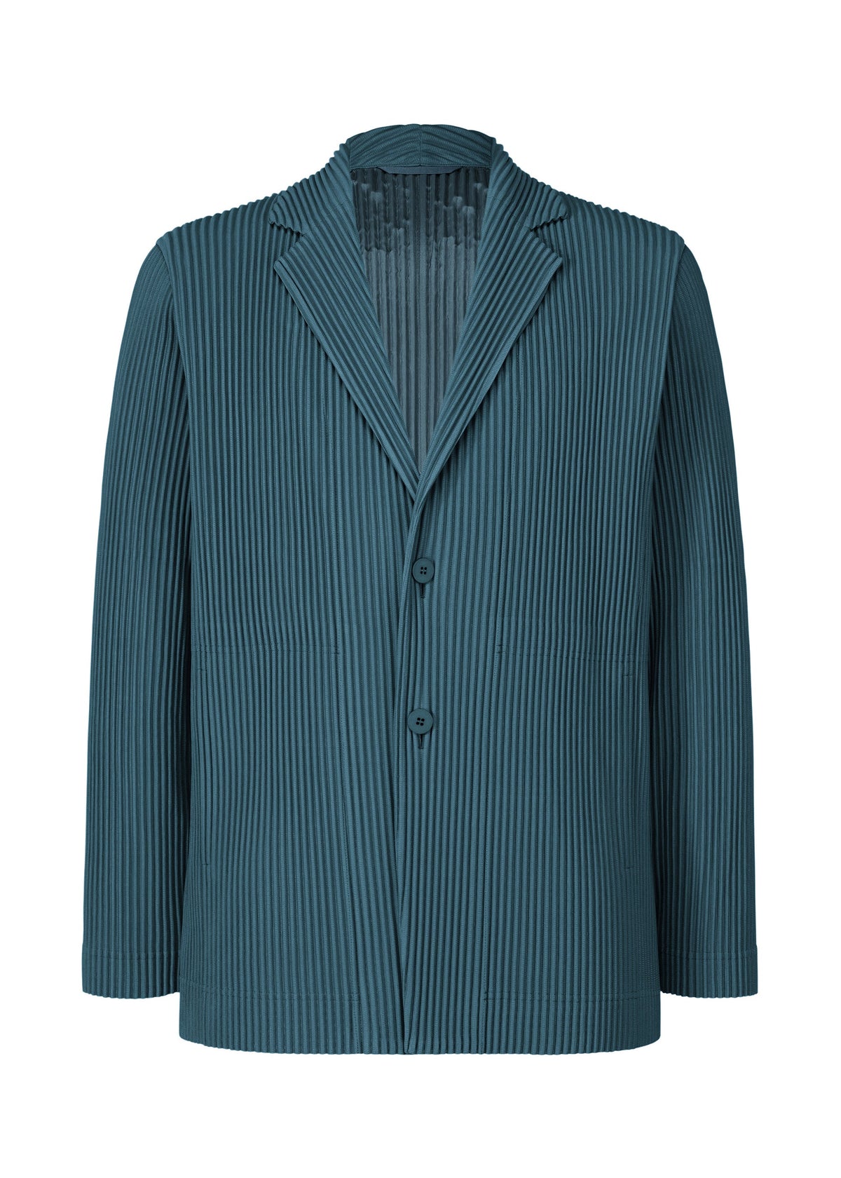 A product shot of the HOMME PLISSÉ ISSEY MIYAKE TAILORED PLEATS 1 jacket in shadow blue.