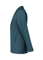 A detail shot of the HOMME PLISSÉ ISSEY MIYAKE TAILORED PLEATS 1 jacket.