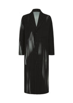 A product shot of the HOMME PLISSÉ ISSEY MIYAKE IN THE SHADOW jacket in shadow black.
